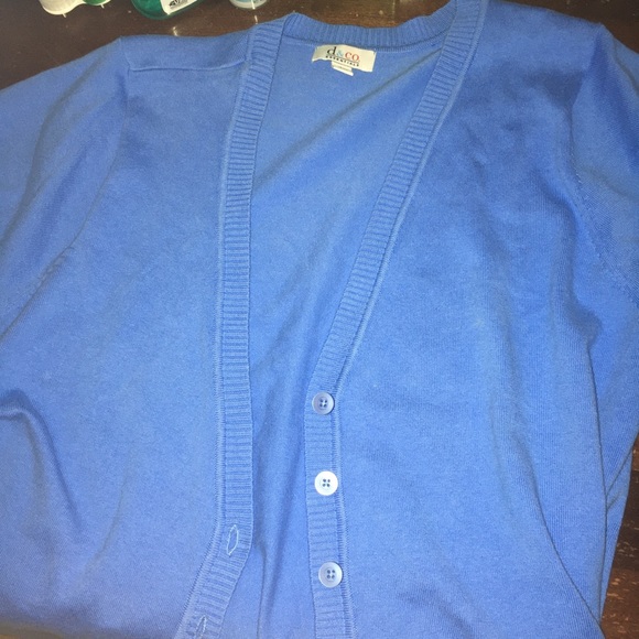 blue grandma sweater - Picture 3 of 4